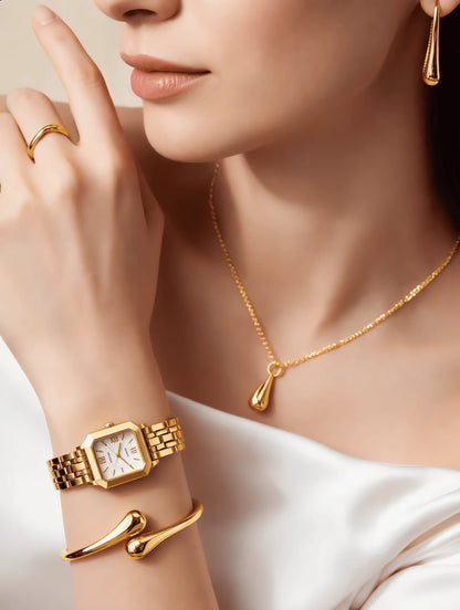 DORIANA Colección Exclusiva de Reloj y Joyas Doradas - DO