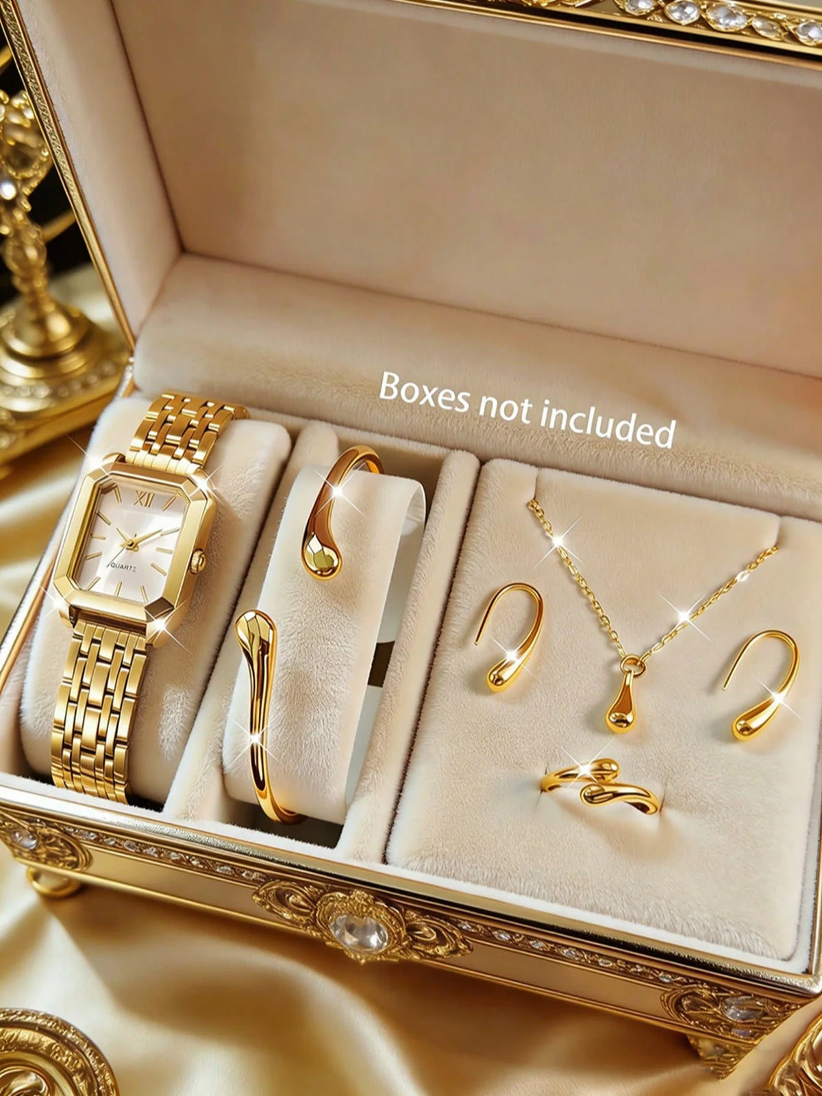 DORIANA Colección Exclusiva de Reloj y Joyas Doradas - DO